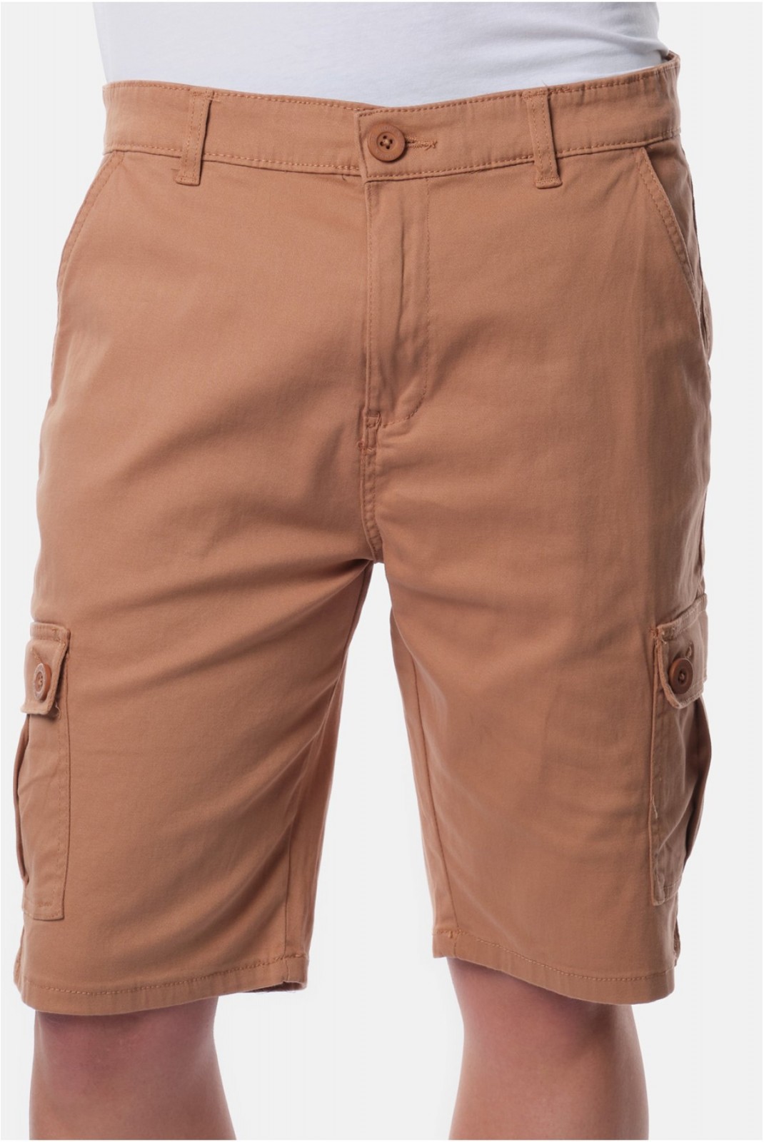 Bermuda cargo slim stretch Newgate Hopenlife TABAC NEWGATE