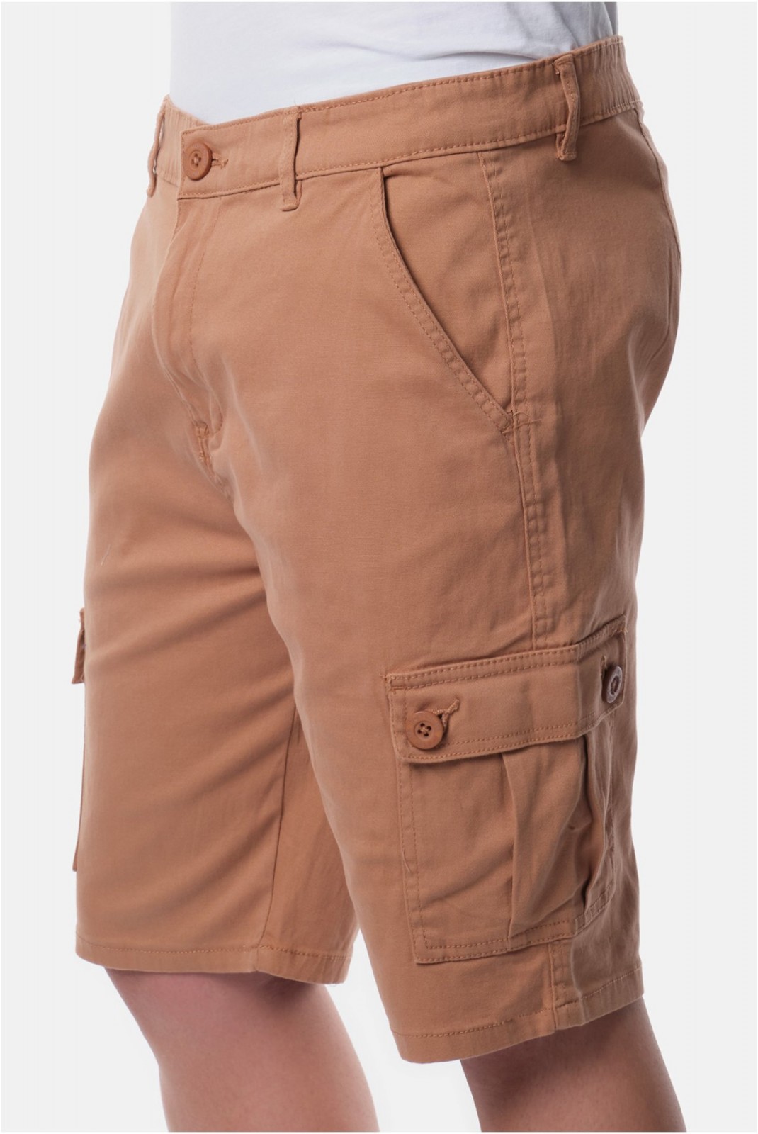 Bermuda cargo slim stretch Newgate Hopenlife TABAC NEWGATE