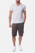 Bermuda cargo slim stretch Newgate Hopenlife GRIS NEWGATE