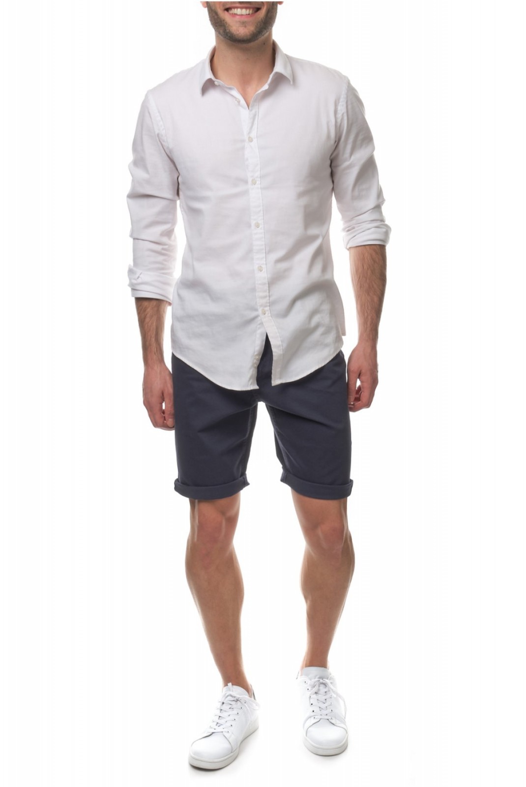 Bermuda slim stretch Temari Hopenlife NAVY TEMARI