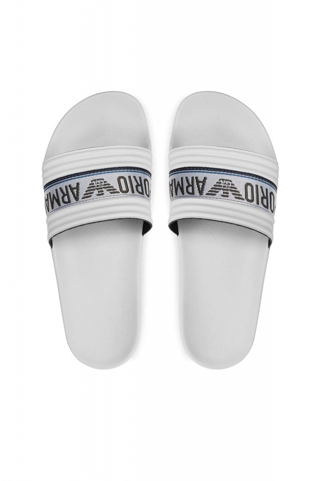 Mule PVC bande logo Emporio armani T635 WHITE+WHITE AVIO XVPS06 XN999