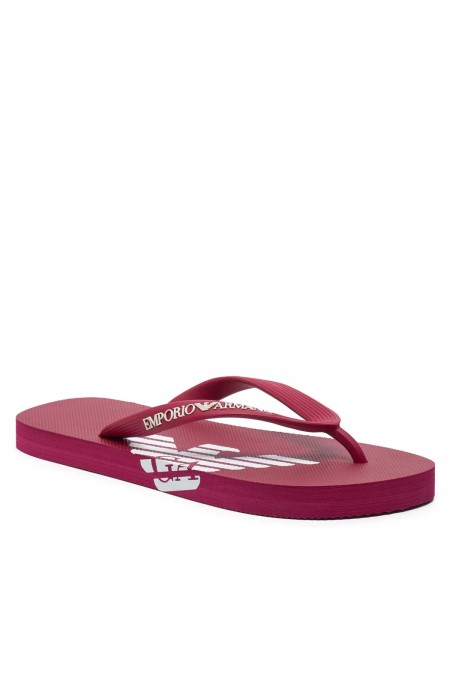 Tongs PVC print logo Emporio armani T627 CHERRY+WHITE XVQS08 XN746