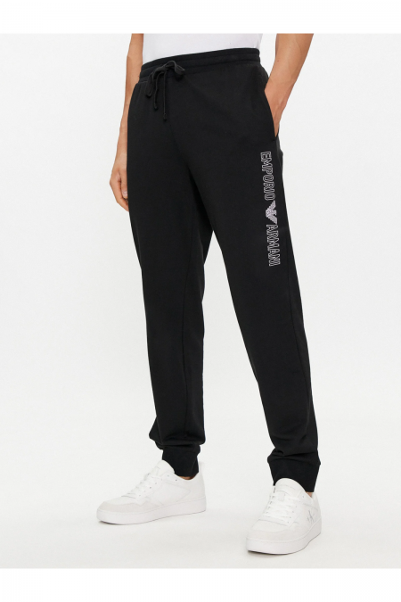 Pantalon jogg print logo latéral Emporio armani 00020 NERO 111690 4R566