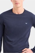 TShirt ML coton Emporio armani 00135 MARINE 111653 4R722