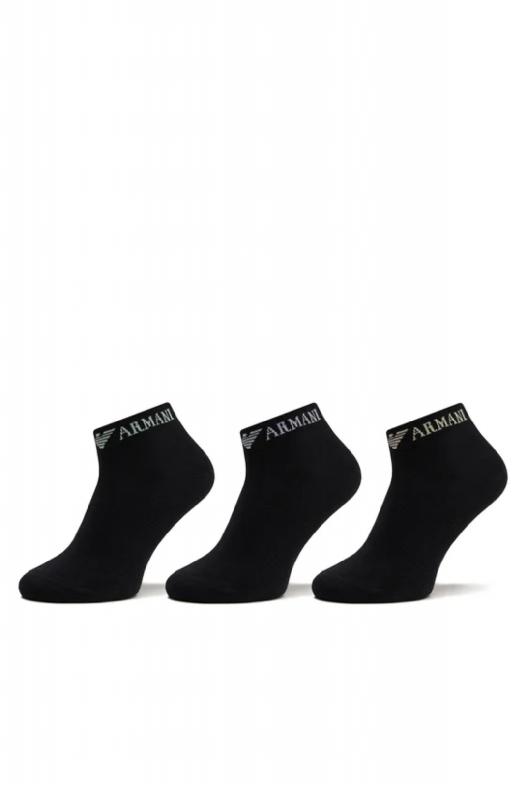 Lot 3 paires chaussettes basses Emporio armani 50620 NERO/NERO/NERO 300048 4R254