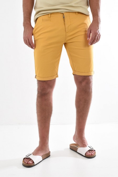 Bermuda coton stretch Just Emporio MOUTARDE VENILI-S24