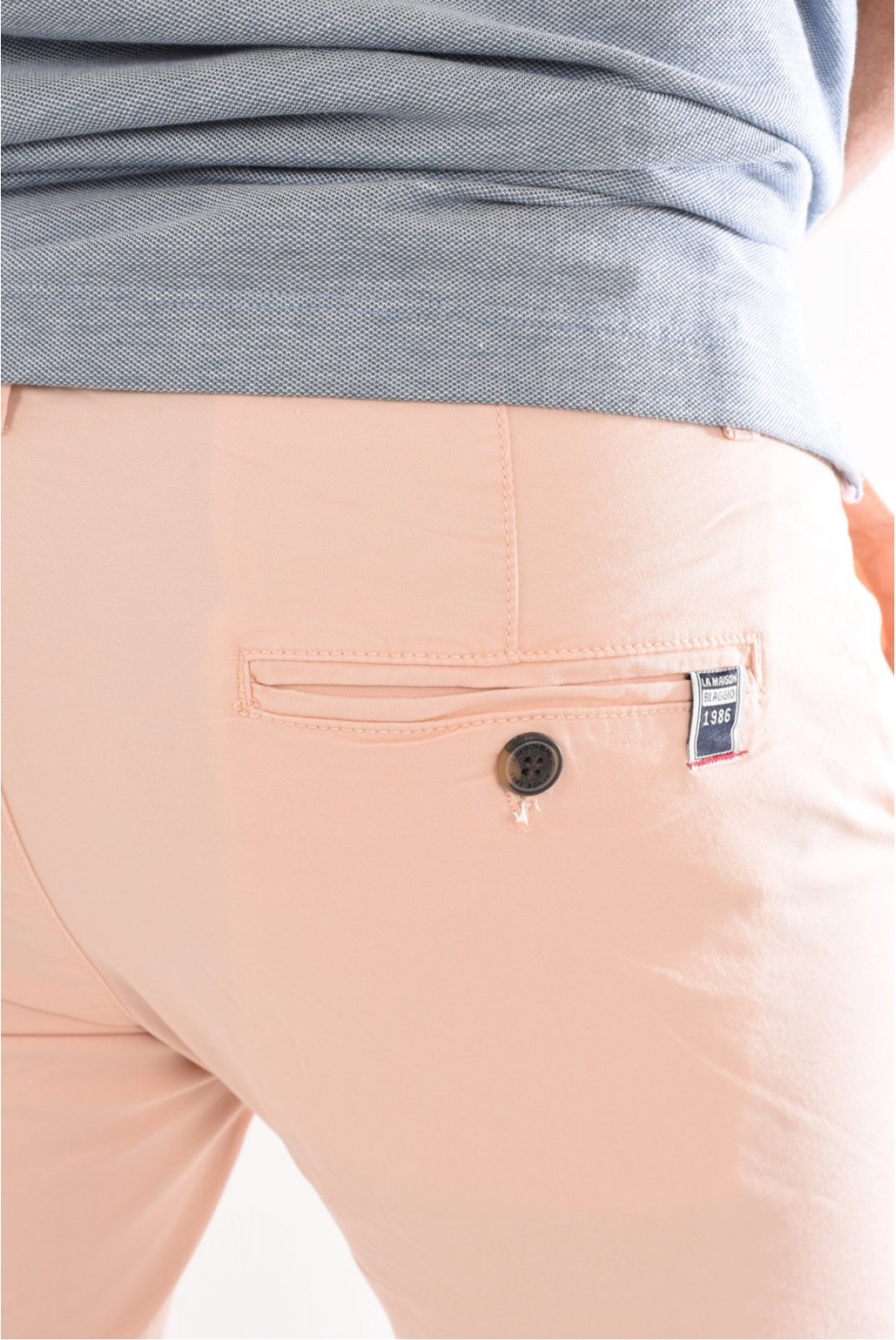 Bermuda coton stretch Just Emporio PASTEL CORAIL VENILI-S24