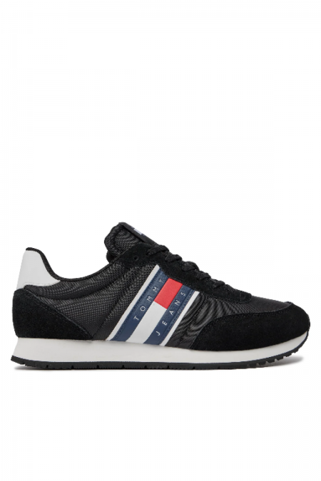 Sneakers basses bi matière Tommy Jeans BDS Black EM0EM01351