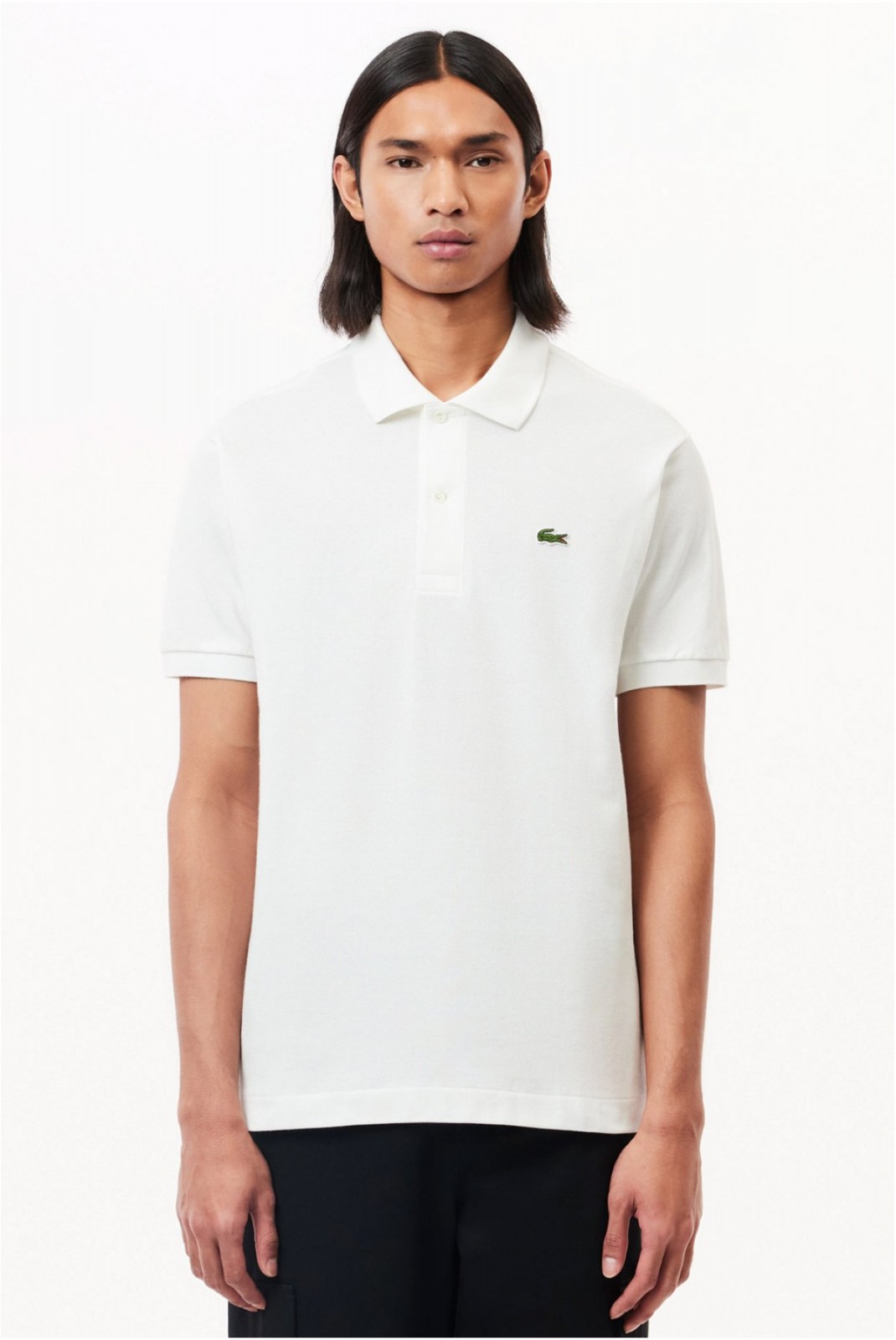 Polo MC 100% coton piqué Lacoste 001 WHITE  L.12.12