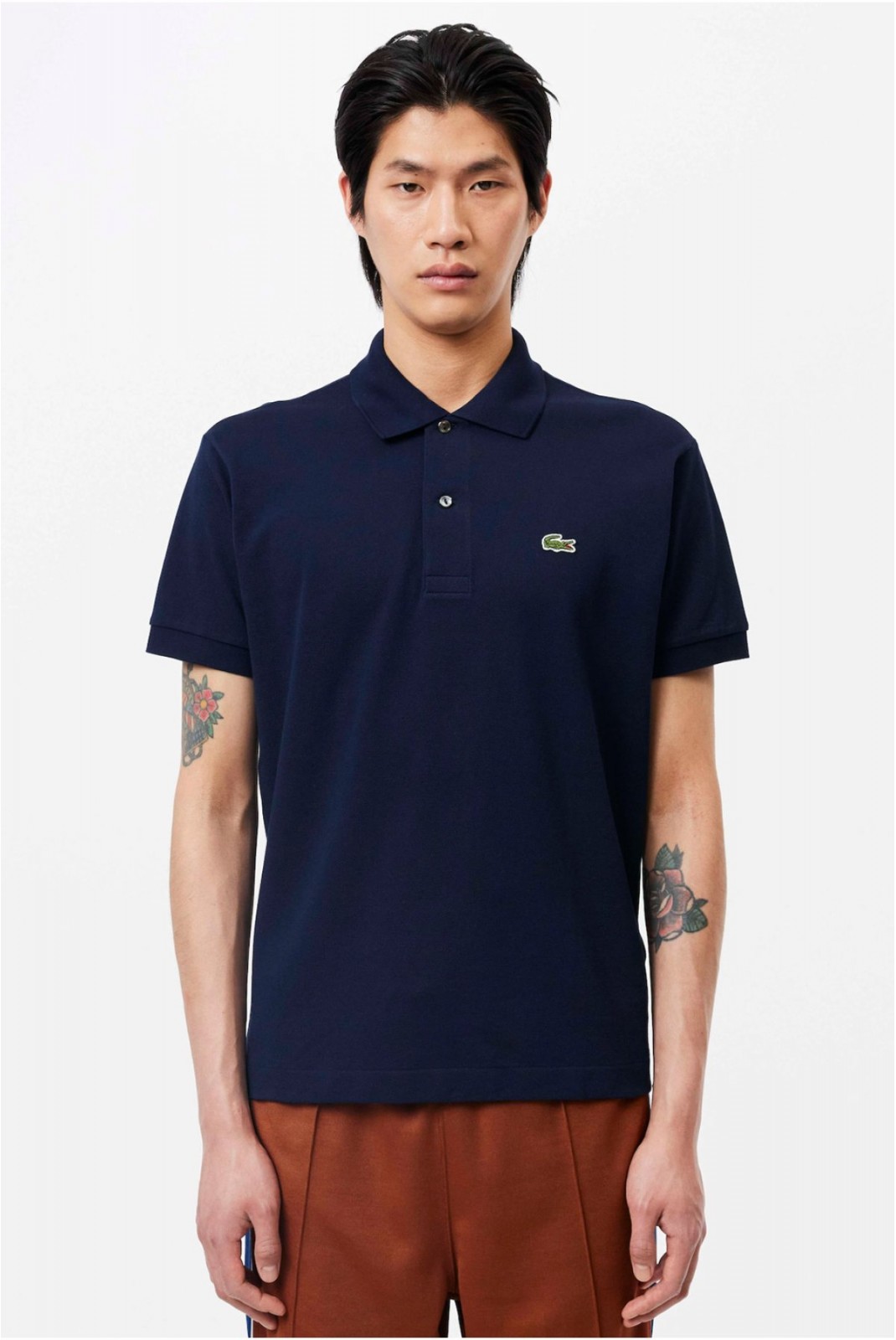 Polo MC 100% coton piqué Lacoste 166 NAVY BLUE L.12.12