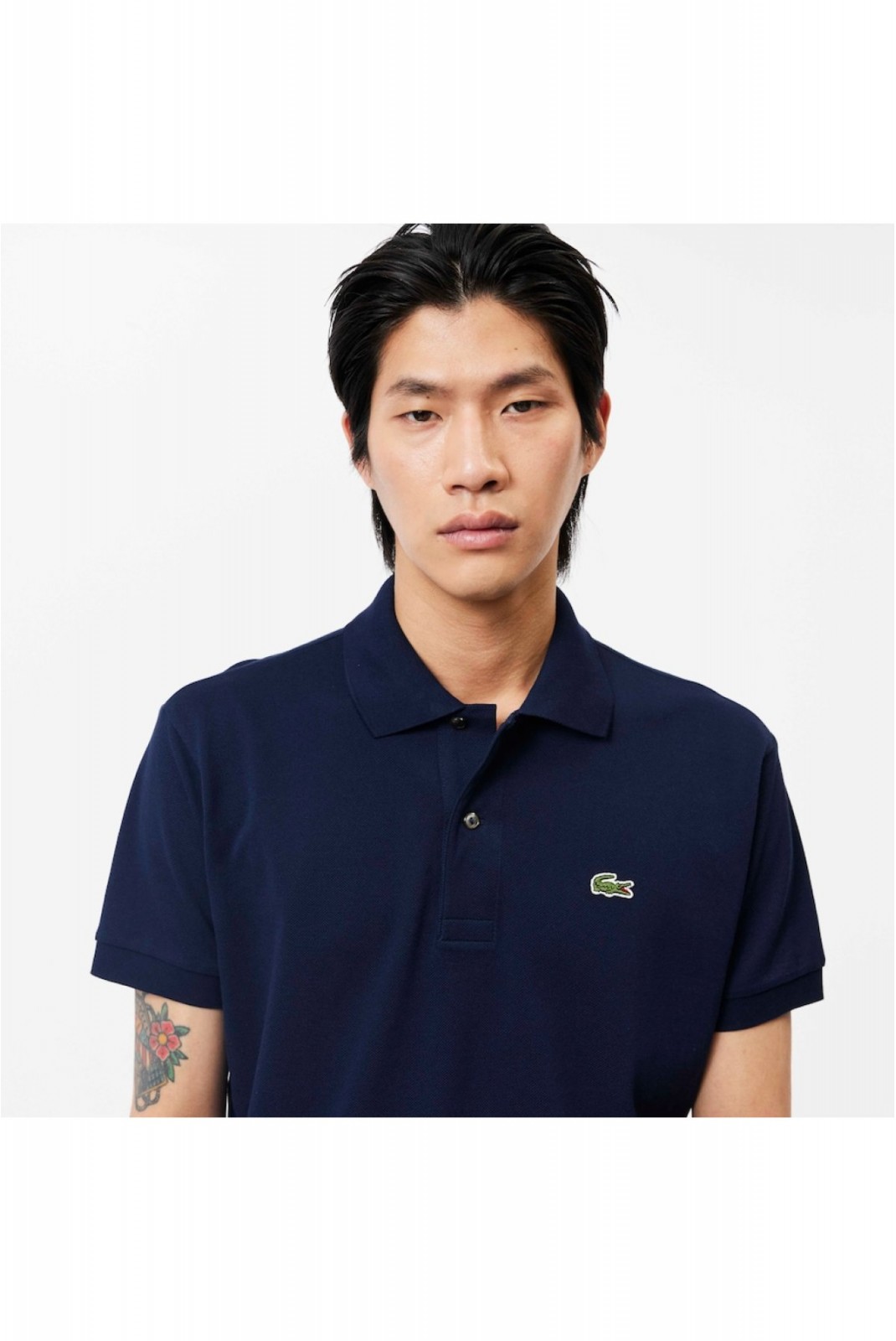 Polo MC 100% coton piqué Lacoste 166 NAVY BLUE L.12.12