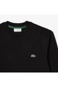 Sweat uni logo brodé Lacoste 031 BLACK  SH9608