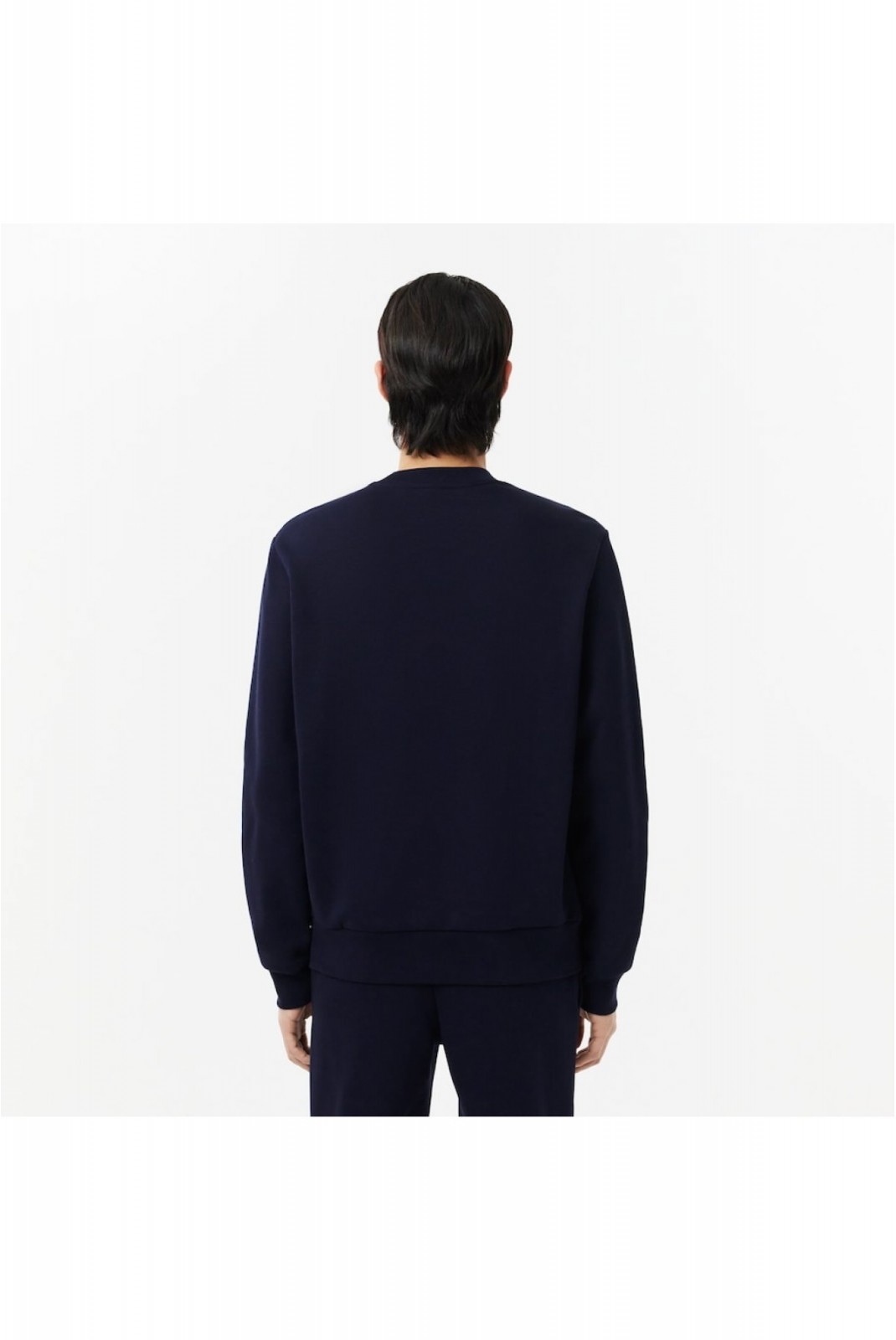 Sweat uni logo brodé Lacoste 166 NAVY BLUE SH9608