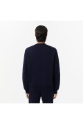 Sweat uni logo brodé Lacoste 166 NAVY BLUE SH9608