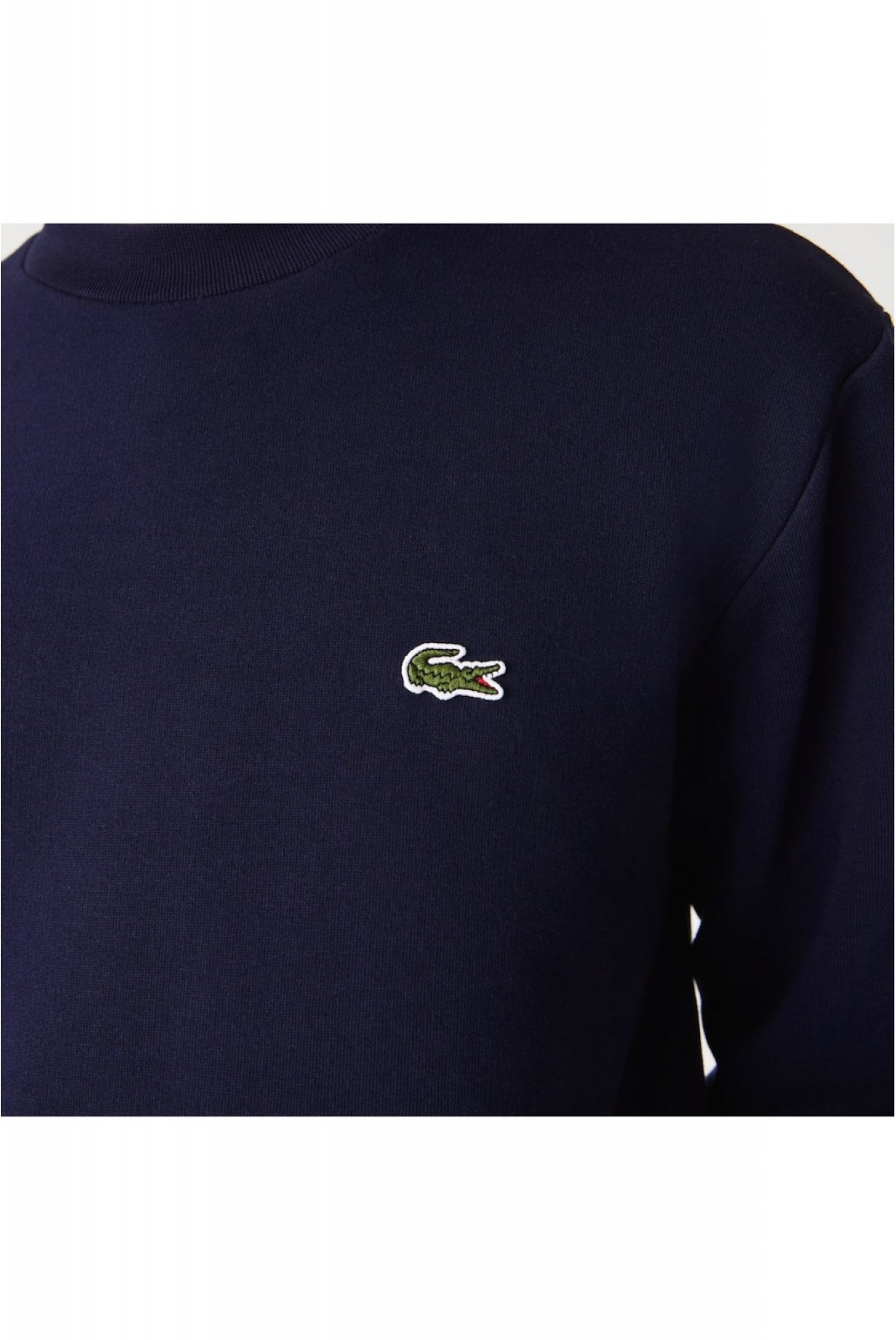 Sweat uni logo brodé Lacoste 166 NAVY BLUE SH9608