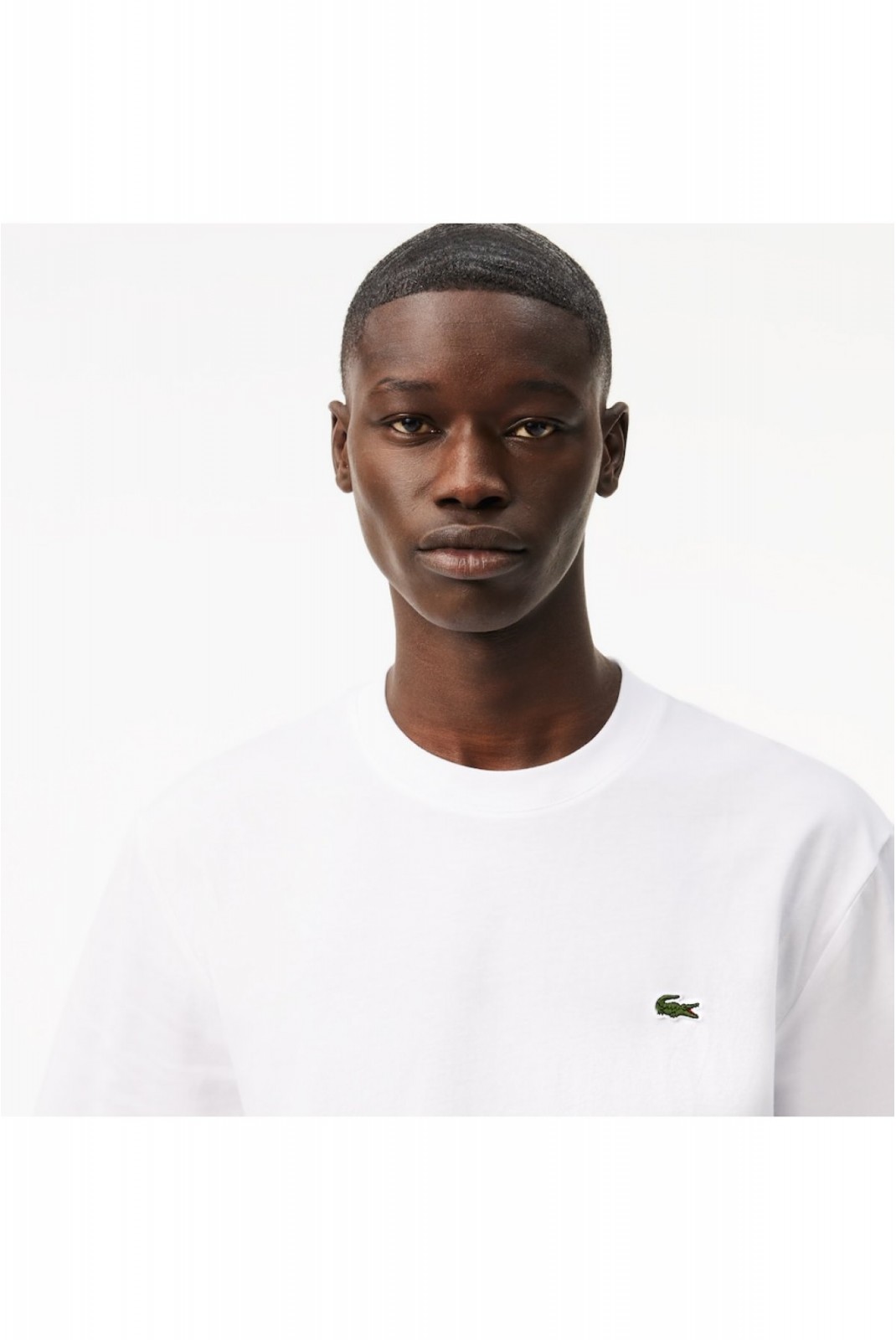 TShirt basique 100%coton Lacoste 001 WHITE  TH7318