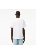 TShirt basique 100%coton Lacoste 001 WHITE  TH7318