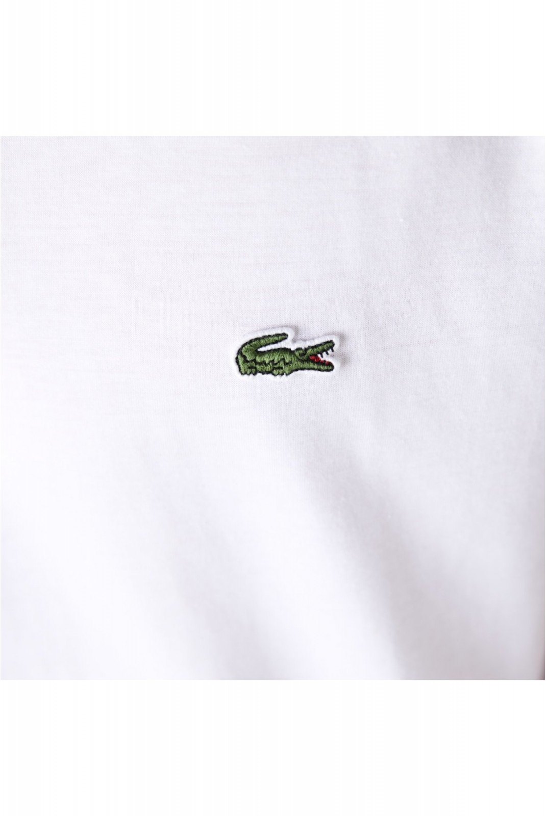 Tshirt coton col v Lacoste 001 WHITE  TH6710