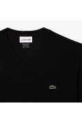 Tshirt coton col v Lacoste 031 BLACK  TH6710