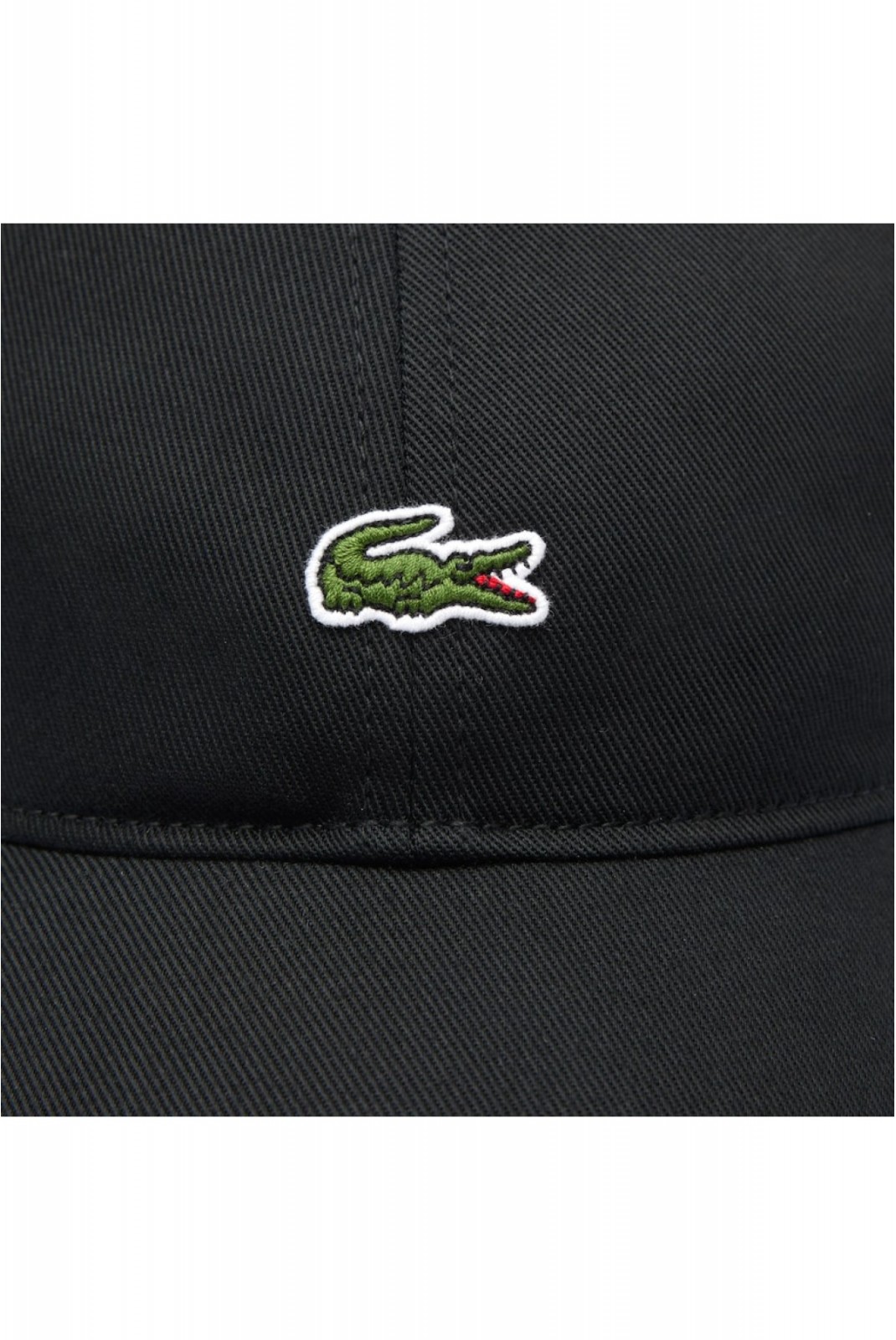 Casquette mixte logo brodé Lacoste 031 BLACK  RK0491