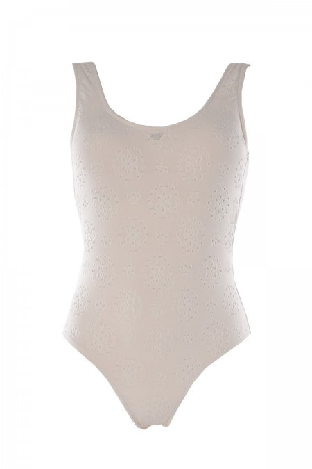 Maillot 1 pièce broderie anglaise Emporio armani 858 ECRU 262610 4R323