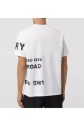 TShirt oversize logo relief Burberry 1002 WHITE 8040691