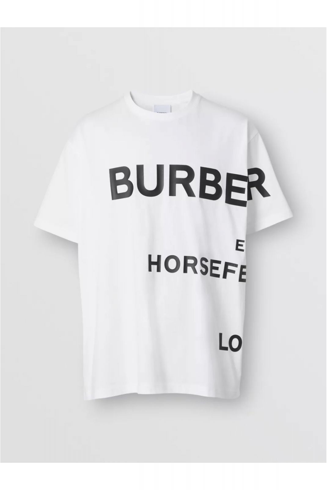 TShirt oversize logo relief Burberry 1002 WHITE 8040691