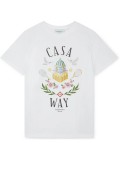 TShirt coton imprimé Casa Way Casa blanca WHITE JERSEY  MS23-JTS-001-14