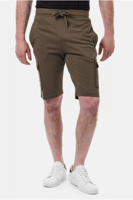 Short cargo maille piquée Hopenlife KAKI CARGEL