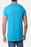 TShirt uni coton stretch Hopenlife TURQUOISE KONOHA