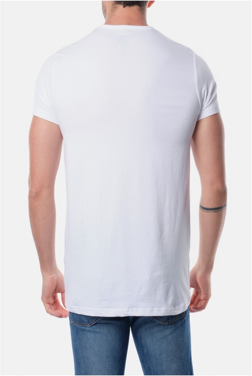 TShirt col rond coton stretch Hopenlife BLANC SUNA