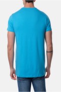 TShirt col rond coton stretch Hopenlife TURQUOISE SUNA