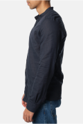 Chemise col mao lin coton Hopenlife NAVY FONCE ADAM