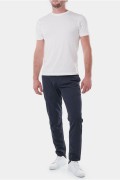 Pantalon chino uni maille Hopenlife NAVY ROCHANA