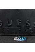 Casquette en coton à logo brodé Guess jeans BLACK AM9292 COT01