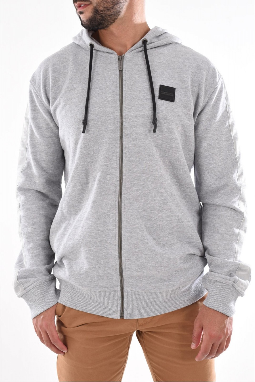 Sweat zippé à capuche Honfleur Cerruti Gris HONFLEUR VESTE