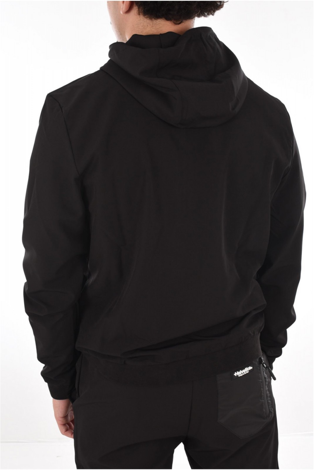 Veste zippée capuche stretch Helvetica BLACK 04PARKER