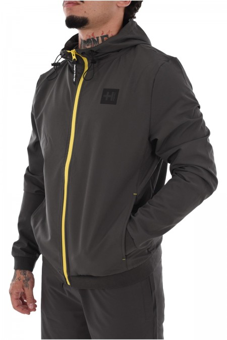 Veste zippée capuche stretch Helvetica DARK GREY 04PARKER