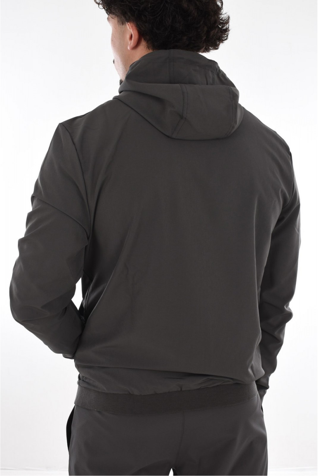 Veste zippée capuche stretch Helvetica DARK GREY 04PARKER