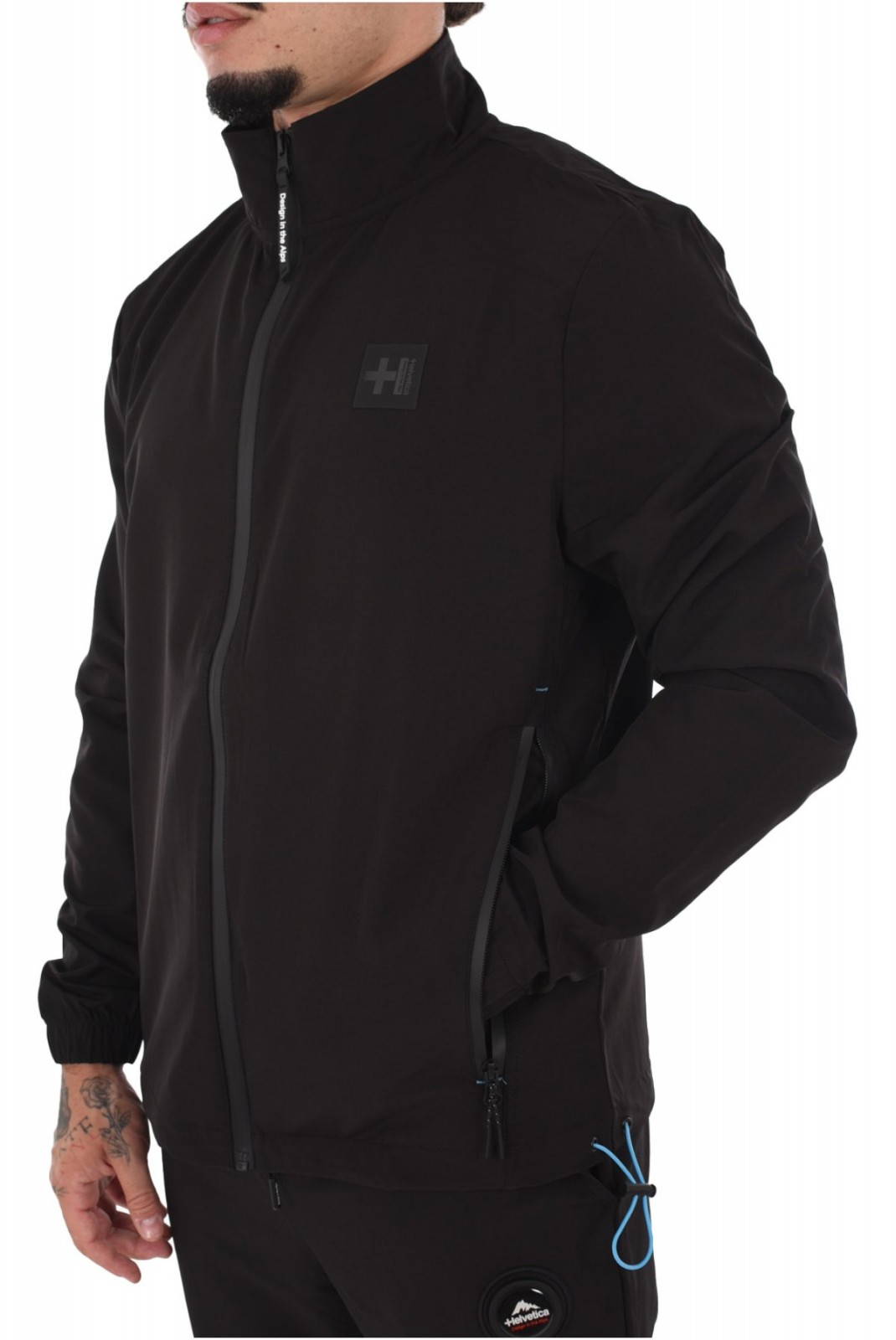 Veste zippée stretch Helvetica BLACK 05DARWIN