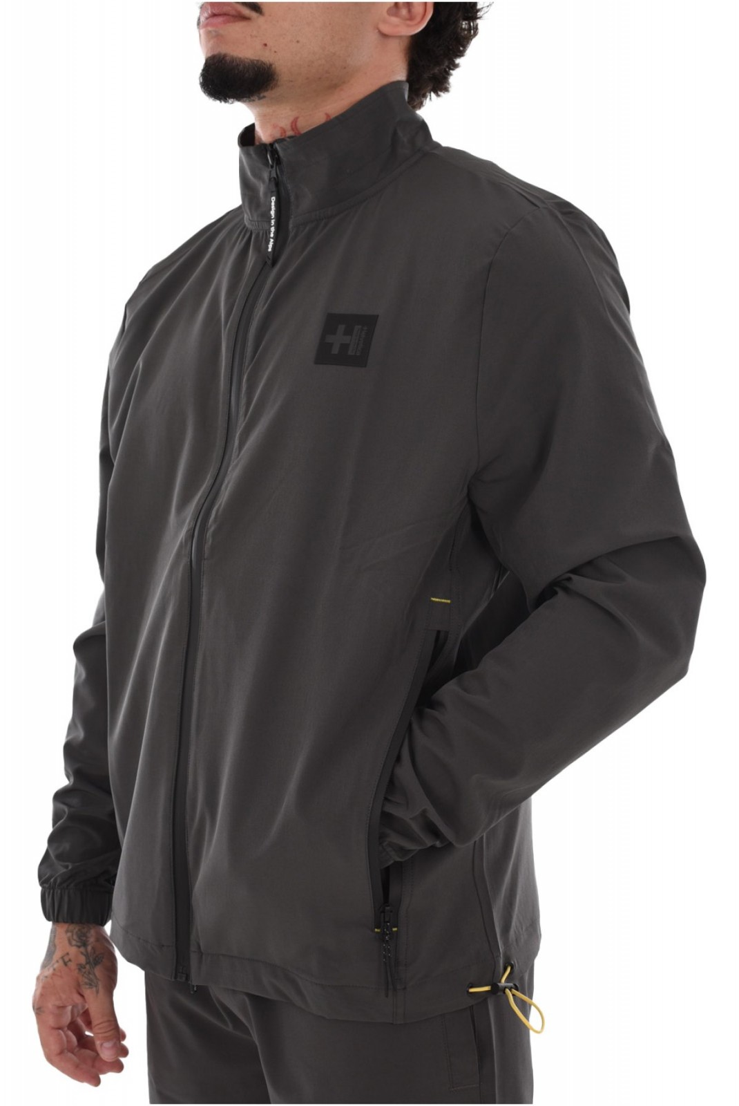 Veste zippée stretch Helvetica DARK GREY 05DARWIN