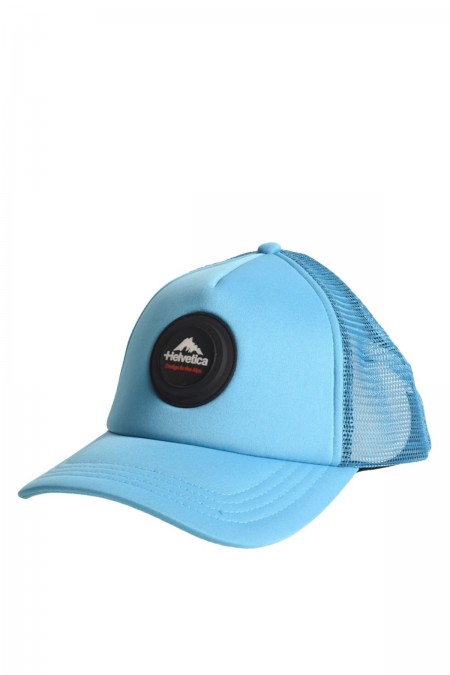 Casquette couronnne aérée Helvetica BLUE AARON