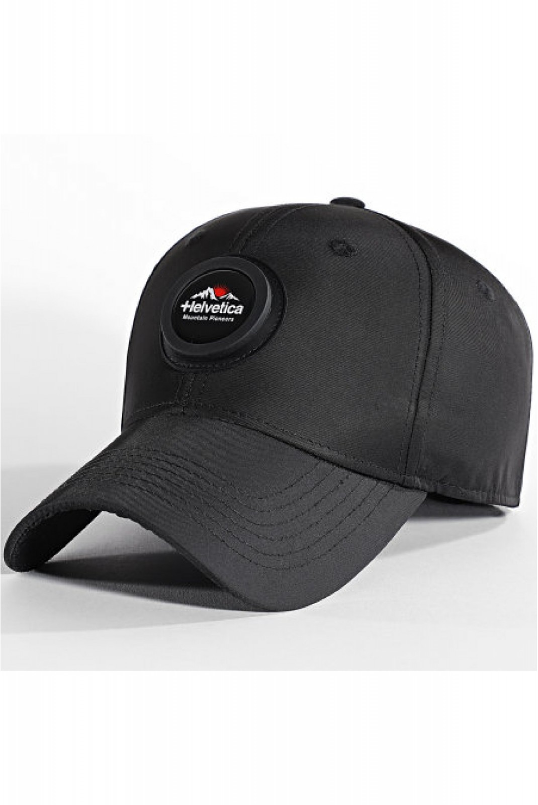 Casquette macaron cousu Helvetica BLACK TRANSFER