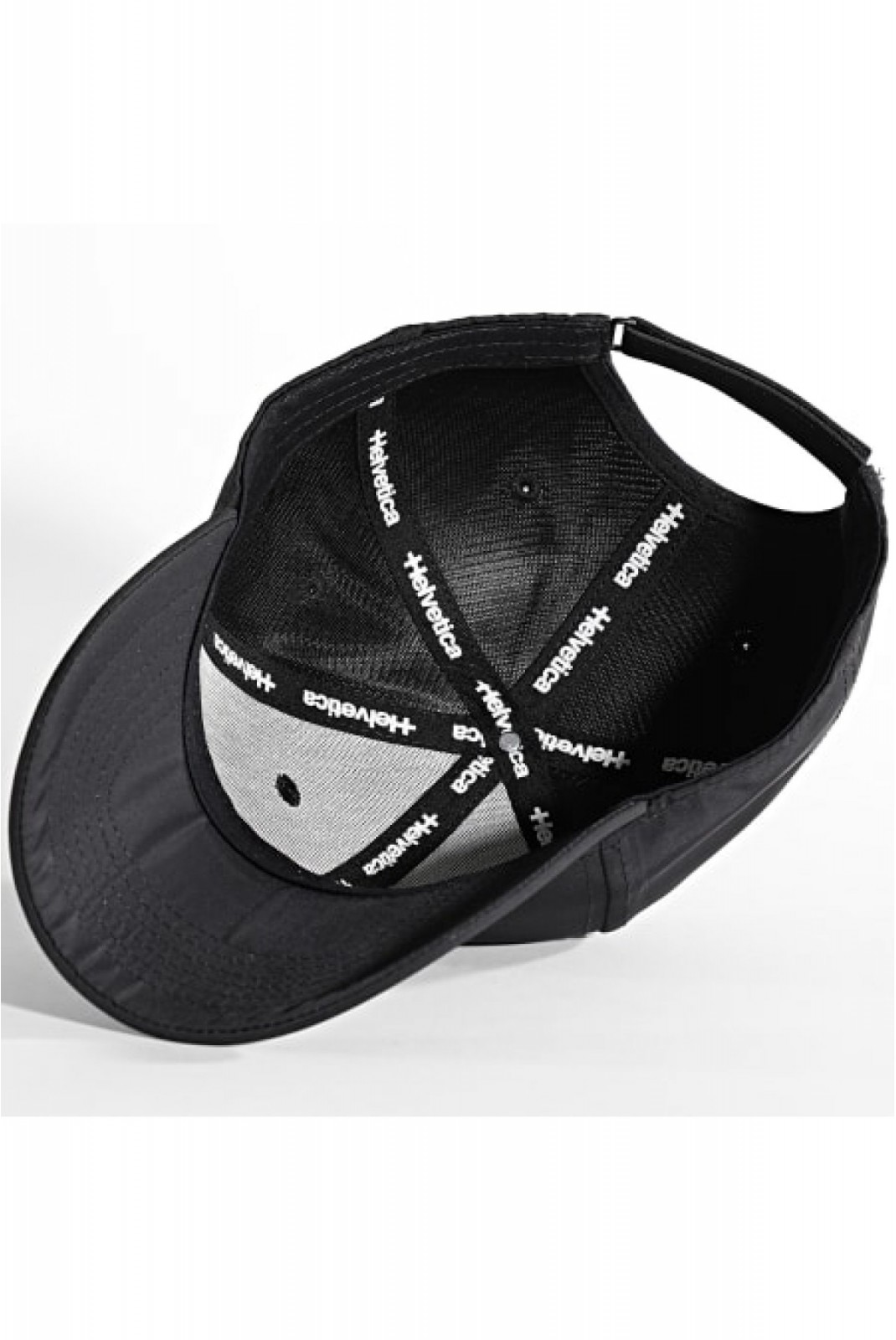 Casquette macaron cousu Helvetica BLACK TRANSFER