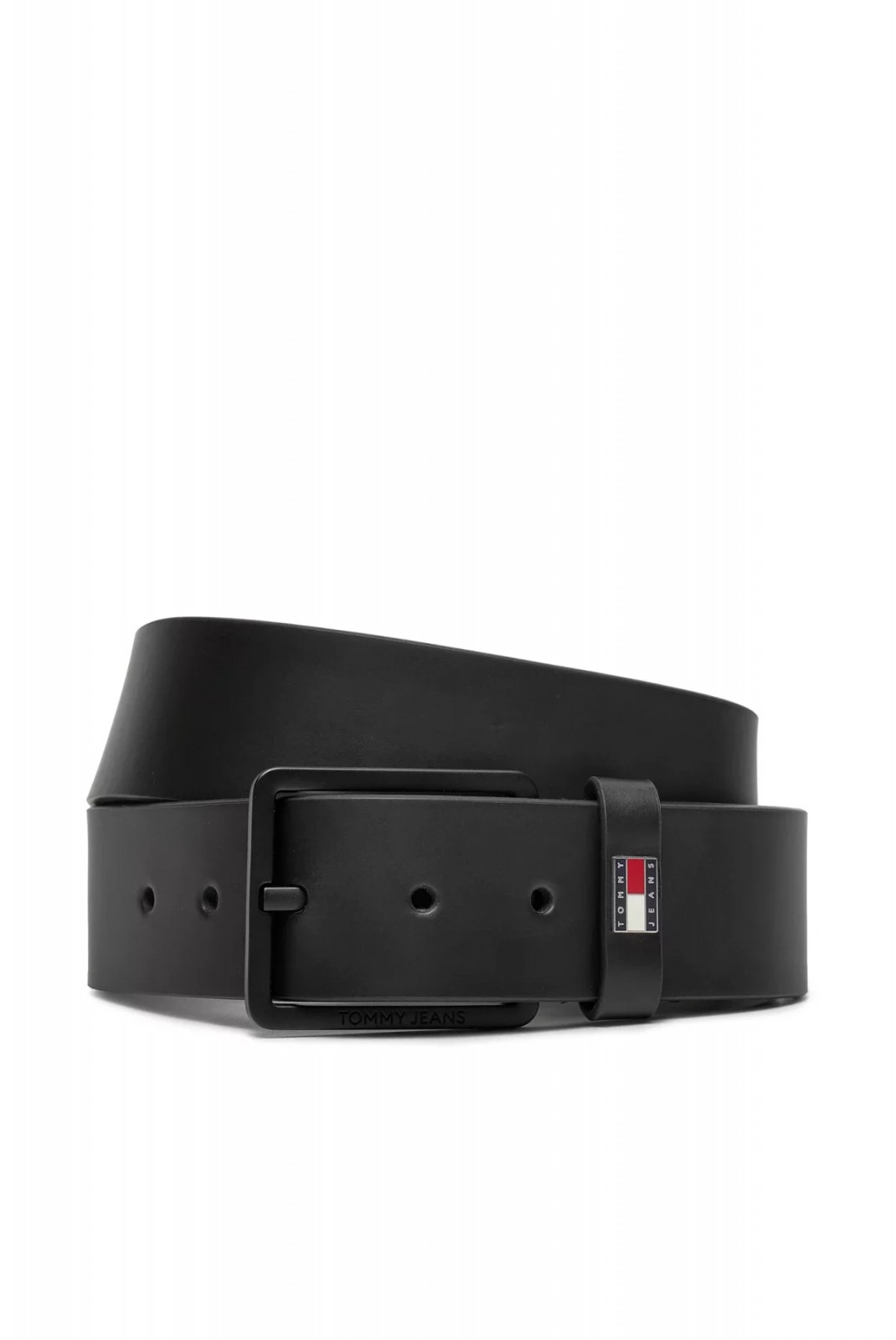 Ceinture cuir véritable Tommy Jeans BDS Black AM0AM12420