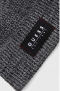 Bonnet logo patché Guess jeans BLACK/GREY AM5026 POL01