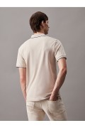 Polo stretch coton piqué Calvin klein ACE Stony Beige K10K112751