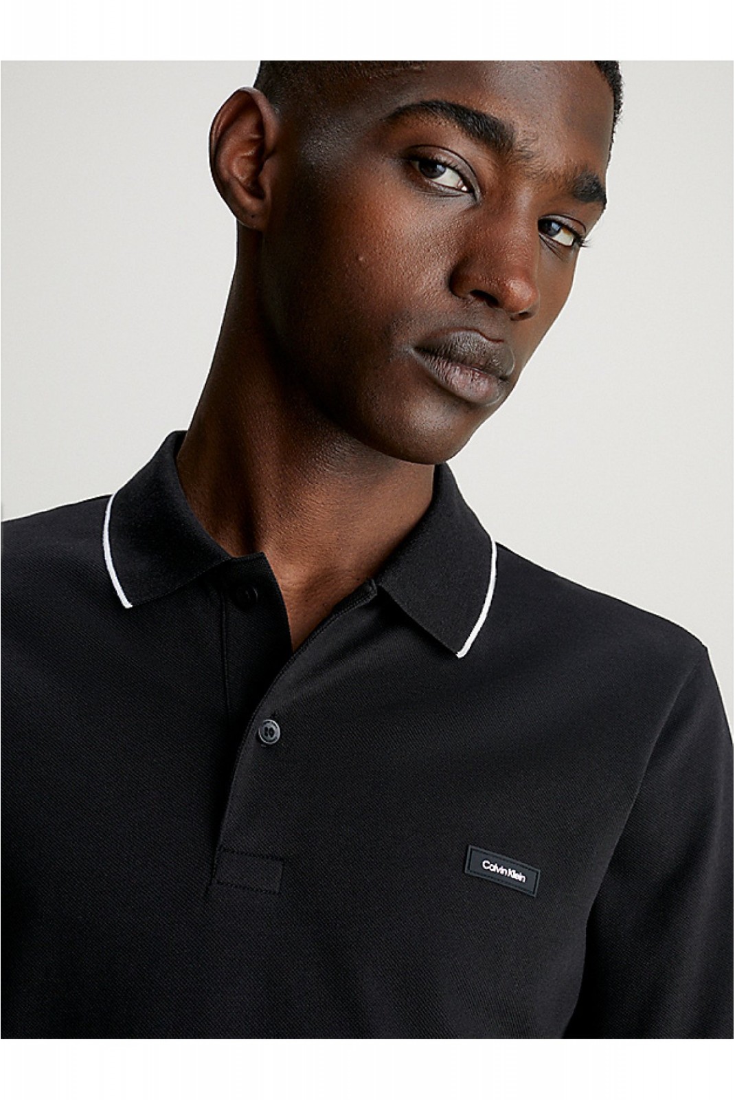 Polo stretch coton piqué Calvin klein BEH Ck Black K10K112751