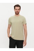 TShirt basique stretch Calvin klein ACE Stony Beige K10K112724