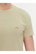 TShirt basique stretch Calvin klein ACE Stony Beige K10K112724